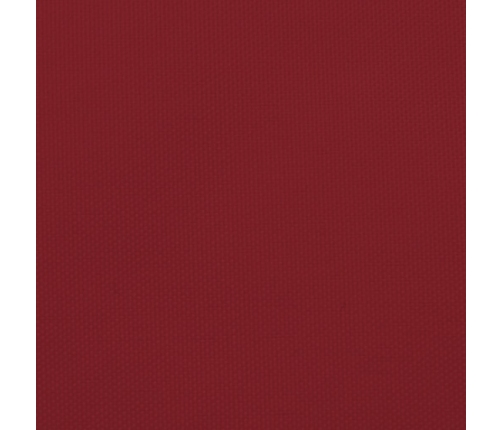 Toldo de vela rectangular tela Oxford rojo 5x6 m