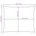 Toldo de vela rectangular tela Oxford rojo 5x6 m