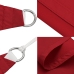Toldo de vela rectangular tela Oxford rojo 5x7 m