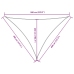 Toldo de vela triangular tela Oxford rojo 4x4x5,8 m
