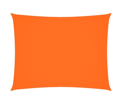 Toldo de vela rectangular de tela oxford naranja 2x3 m