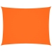 Toldo de vela rectangular de tela oxford naranja 2x3 m