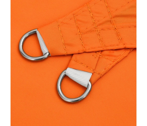 Toldo de vela rectangular de tela oxford naranja 2x3 m