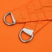 Toldo de vela rectangular de tela oxford naranja 2x3 m