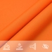 Toldo de vela rectangular de tela oxford naranja 2x3 m