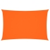 Toldo de vela rectangular tela Oxford naranja 2x4 m
