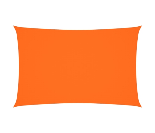 Toldo de vela rectangular tela Oxford naranja 2x4,5 m