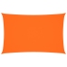 Toldo de vela rectangular tela Oxford naranja 2x4,5 m