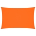 Toldo de vela rectangular tela Oxford naranja 2x5 m