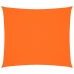 Toldo de vela rectangular tela Oxford naranja 2,5x3 m