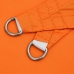 Toldo de vela rectangular tela Oxford naranja 2,5x3 m