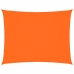 Toldo de vela rectangular tela Oxford naranja 2,5x4 m