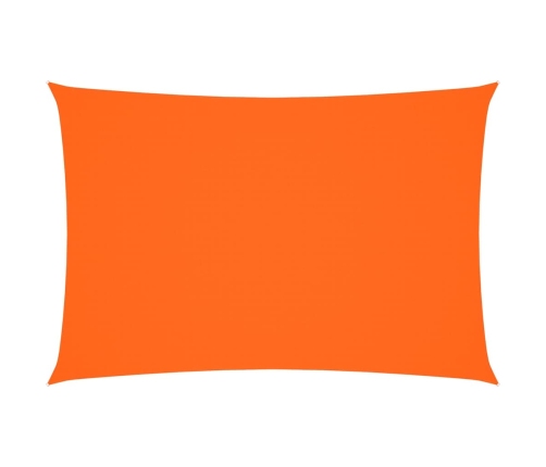 Toldo de vela rectangular tela Oxford naranja 2,5x4,5 m