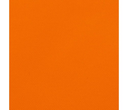 Toldo de vela rectangular de tela oxford naranja 2,5x5 m