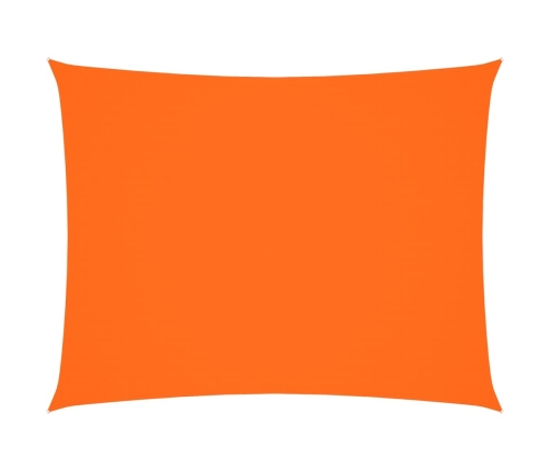 Toldo de vela rectangular tela oxford naranja 3x6 m