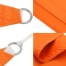 Toldo de vela rectangular tela oxford naranja 3x6 m