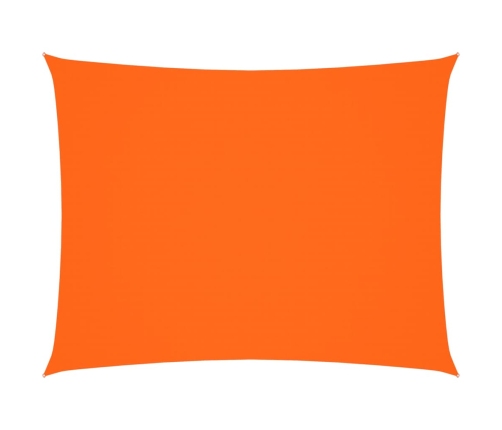 Toldo de vela rectangular tela Oxford naranja 3,5x4,5 m