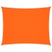 Toldo de vela rectangular tela Oxford naranja 3,5x4,5 m