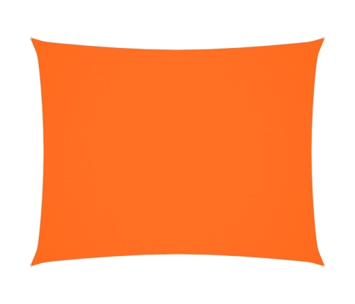 Toldo de vela rectangular tela Oxford naranja 4x6 m