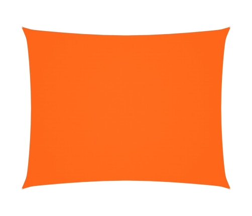 Toldo de vela rectangular tela oxford naranja 5x6 m
