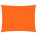 Toldo de vela rectangular tela oxford naranja 5x6 m