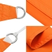 Toldo de vela triangular tela Oxford naranja 2,5x2,5x3,5 m