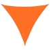 Toldo de vela triangular tela Oxford naranja 4,5x4,5x4,5 m