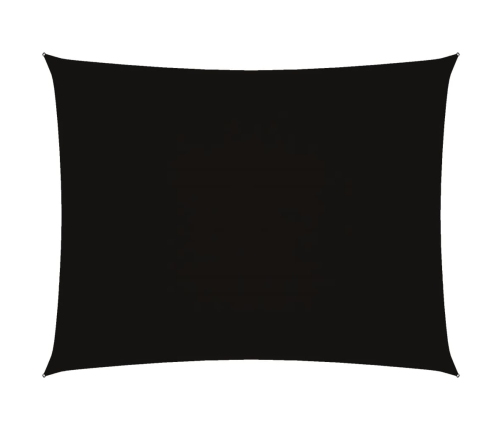 Toldo de vela rectangular tela Oxford negro 3,5x5 m