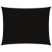 Toldo de vela rectangular tela Oxford negro 3,5x5 m