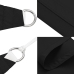 Toldo de vela rectangular tela Oxford negro 3,5x5 m