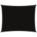 Toldo de vela rectangular tela Oxford negro 5x7 m