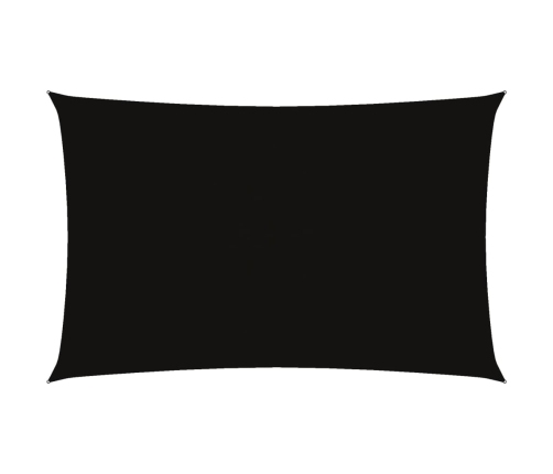 Toldo de vela rectangular tela Oxford negro 5x8 m