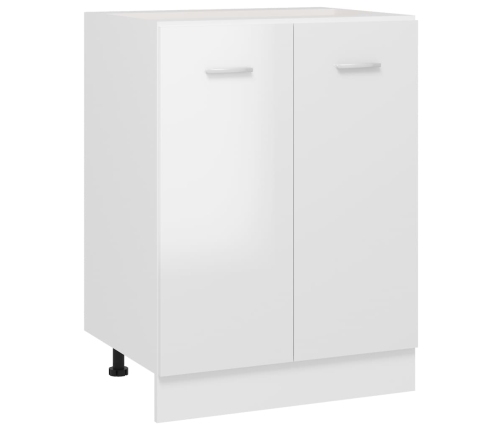 Armario inferior cocina contrachapada blanco 60x46x81,5 cm