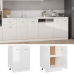 Armario inferior cocina contrachapada blanco 60x46x81,5 cm