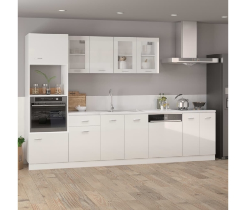 Armario inferior cocina contrachapada blanco 60x46x81,5 cm