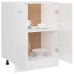 Armario inferior cocina contrachapada blanco 60x46x81,5 cm