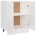 Armario inferior cocina contrachapada blanco 60x46x81,5 cm