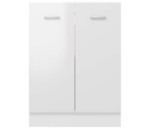 Armario inferior cocina contrachapada blanco 60x46x81,5 cm