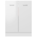 Armario inferior cocina contrachapada blanco 60x46x81,5 cm