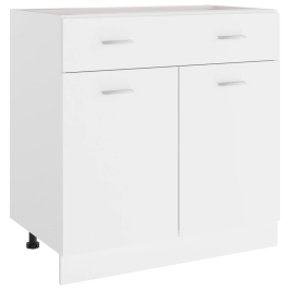 Armario inferior de cocina madera blanco 80x46x81,5 cm