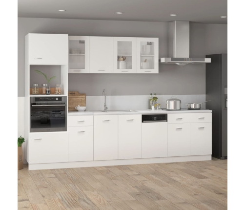 Armario inferior de cocina madera blanco 80x46x81,5 cm