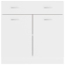 Armario inferior de cocina madera blanco 80x46x81,5 cm