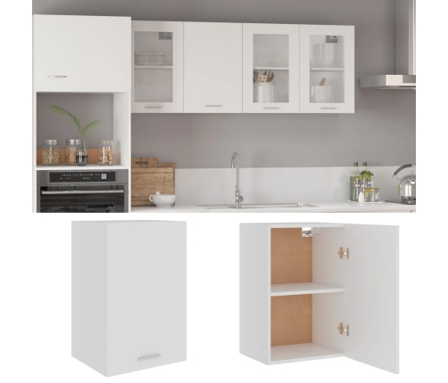 Armario colgante cocina contrachapada blanco 39,5x31x60 cm