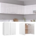 Armario colgante cocina madera ingeniería blanca 60x31x60 cm