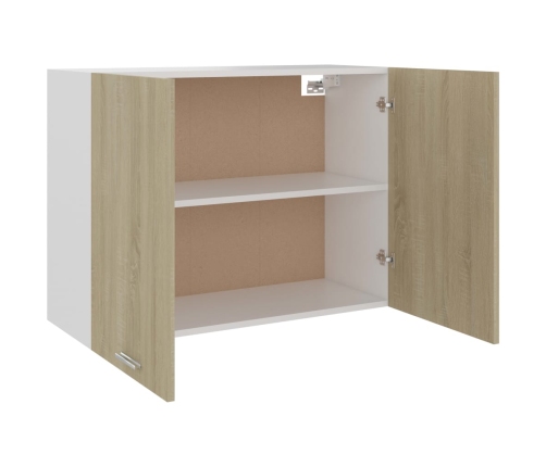 Armario colgante cocina contrachapada color roble 80x31x60 cm