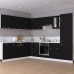 Armario colgante cocina madera contrachapada negro 60x31x60 cm