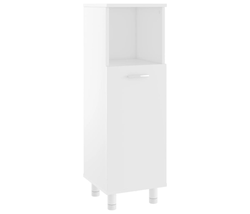 Armario de baño madera contrachapada blanco 30x30x95 cm