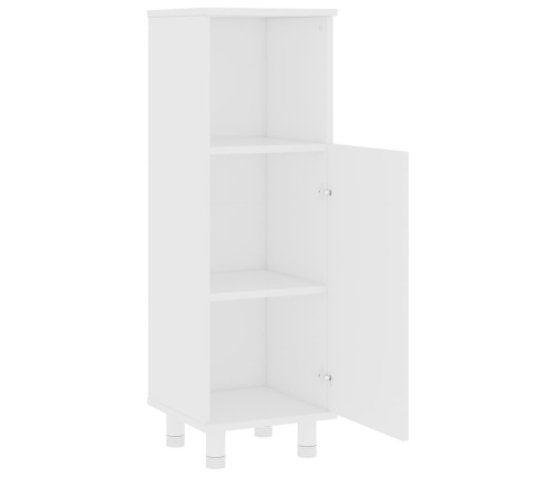 Armario de baño madera contrachapada blanco 30x30x95 cm