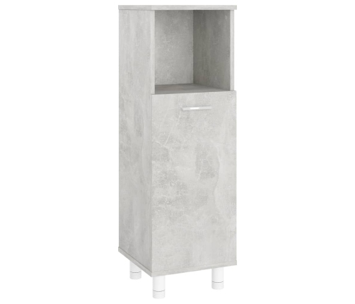 Armario de baño madera contrachapada gris 30x30x95 cm