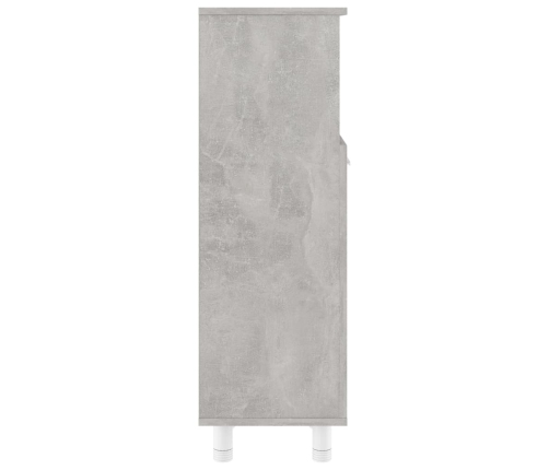 Armario de baño madera contrachapada gris 30x30x95 cm